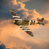 Buy canvas prints of Supermarine Spitfire AB910 by J Biggadike