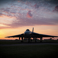 Buy canvas prints of Vulcan Bomber Crew Sunset by J Biggadike