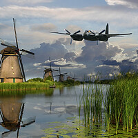 Buy canvas prints of Mosquito And The Mill by J Biggadike