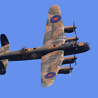 Buy canvas prints of Lancaster Bomber Topside by J Biggadike