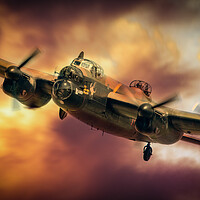 Buy canvas prints of The Avro Lancaster by J Biggadike
