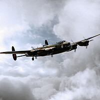 Buy canvas prints of Avro Lancaster Bomber by J Biggadike