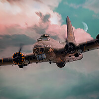 Buy canvas prints of B-17 Flying Fortress by J Biggadike