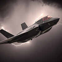 Buy canvas prints of F-35 Lightning Strike by J Biggadike