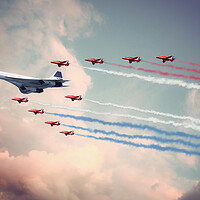 Buy canvas prints of Concorde and The Reds by J Biggadike