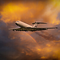 Buy canvas prints of Farewell to the VC-10 by J Biggadike