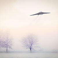 Buy canvas prints of Vulcan Winter Return by J Biggadike