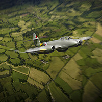 Buy canvas prints of Gloster Meteor T.7 by J Biggadike