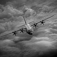 Buy canvas prints of RAF C-130 Hercules by J Biggadike