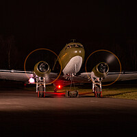 Buy canvas prints of DC-3 Dakota Engine Run by J Biggadike