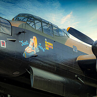 Buy canvas prints of Lancaster Bomber Just Jane by J Biggadike