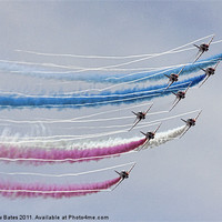 Buy canvas prints of Red Arrows 2 by Matthew Bates