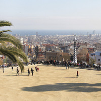 Buy canvas prints of Parc Guell by Matthew Bates