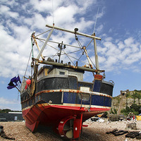Buy canvas prints of Hastings Fishing Boat by Matthew Bates