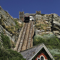 Buy canvas prints of Hastings Funicular Railway by Matthew Bates