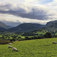 Buy canvas prints of View from the Castlerigg Stone Circle by Matthew Bates