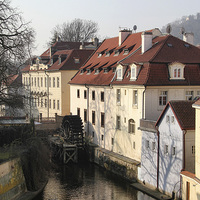 Buy canvas prints of  Water Wheel in Prague by Matthew Bates