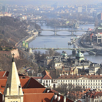 Buy canvas prints of Bridges of Prague by Matthew Bates