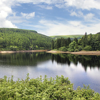 Buy canvas prints of Upper Derwent on a summers day. by Matthew Bates