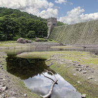 Buy canvas prints of Upper Derwent Reservoir Dam by Matthew Bates