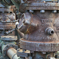 Buy canvas prints of Pipes and valves. by Matthew Bates