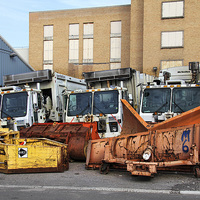Buy canvas prints of  Snow Ploughs by Matthew Bates