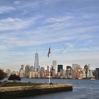 Buy canvas prints of New York Harbour. by Matthew Bates