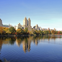 Buy canvas prints of Central park reflections by Matthew Bates