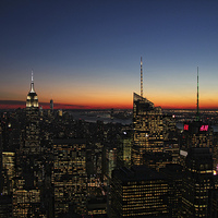 Buy canvas prints of New York Sunset by Matthew Bates