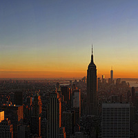 Buy canvas prints of New York Sunset by Matthew Bates