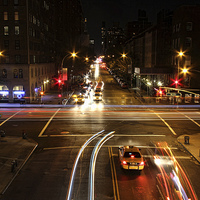 Buy canvas prints of Midnight streets of New York by Matthew Bates