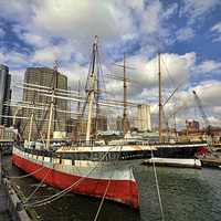 Buy canvas prints of  South Street Seaport by Matthew Bates