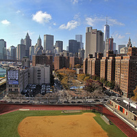 Buy canvas prints of New York baseball field by Matthew Bates