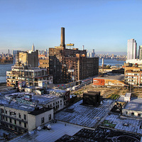 Buy canvas prints of Abandoned Brooklyn Yard by Matthew Bates