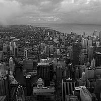 Buy canvas prints of  Willis tower view by Matthew Bates
