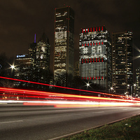 Buy canvas prints of Chicago long exposure by Matthew Bates