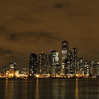 Buy canvas prints of Chicago panorama by Matthew Bates