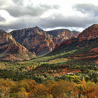 Buy canvas prints of Sedona Red Rock view by Matthew Bates