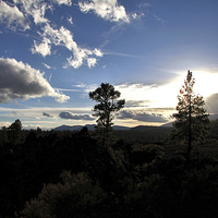 Buy canvas prints of Sunset Crater by Matthew Bates