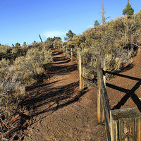Buy canvas prints of  Sunset Crater Path by Matthew Bates