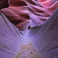 Buy canvas prints of Antelope Canyon Channel by Matthew Bates