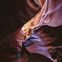Buy canvas prints of Antelope Canyon Features by Matthew Bates