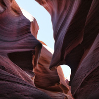 Buy canvas prints of Shapes of Antelope Canyon by Matthew Bates