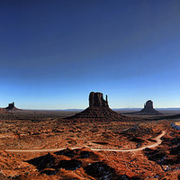 Buy canvas prints of Monument Valley Panorama by Matthew Bates