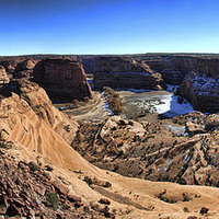 Buy canvas prints of Canyon de Chelly panorama by Matthew Bates