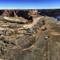 Buy canvas prints of Canyon de Chelly Panorama by Matthew Bates