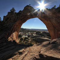 Buy canvas prints of Window Rock, Arizona by Matthew Bates
