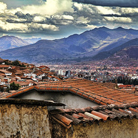 Buy canvas prints of  Cuzco, Peru by Matthew Bates