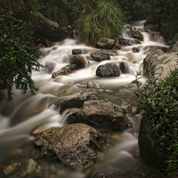 Buy canvas prints of Andean Falls by Matthew Bates
