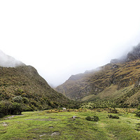 Buy canvas prints of Andean mountain mist by Matthew Bates